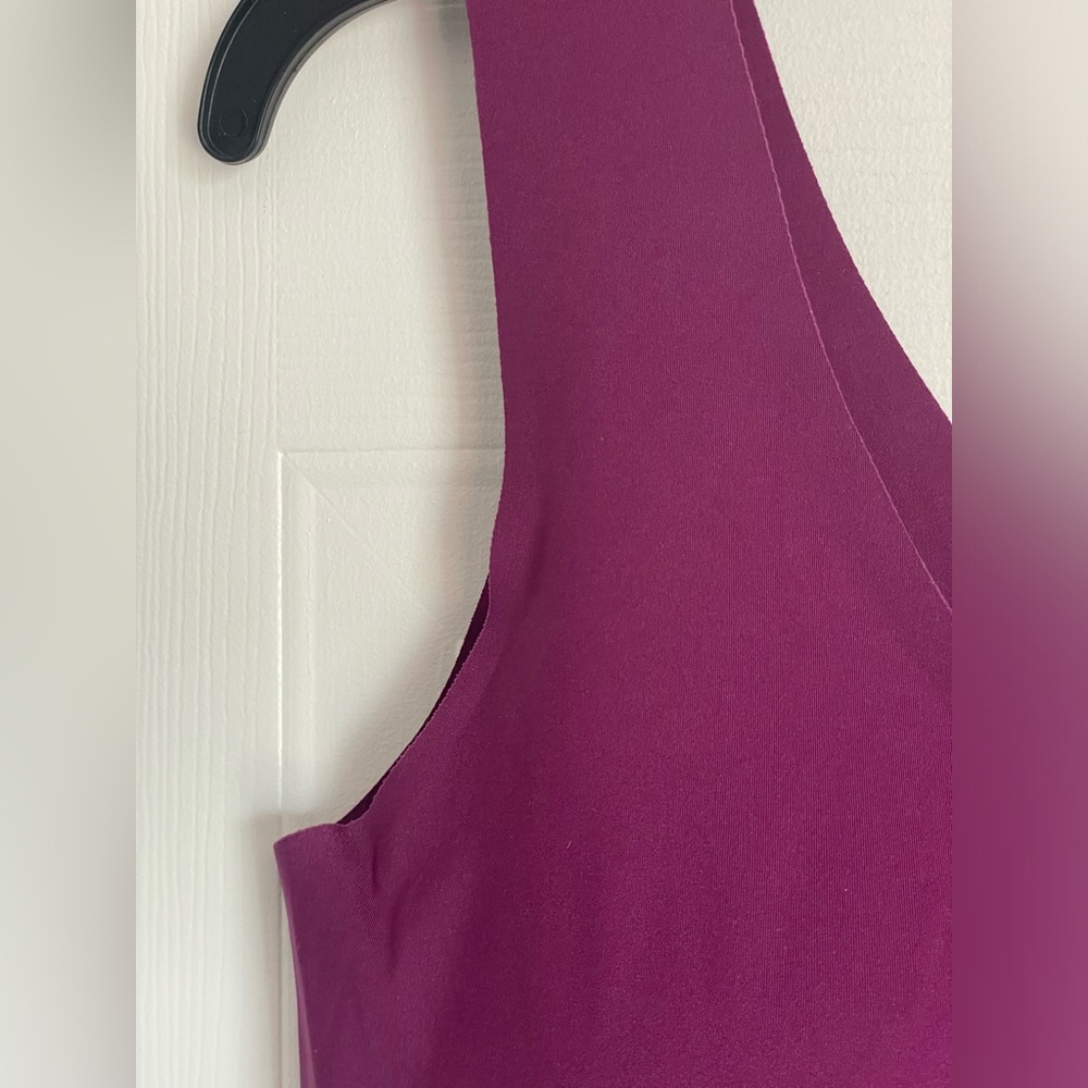 Knix LuxeLift Cami Supportive Wireless Bra Top in Plum Minimalist Size XL - Picture 4 of 11